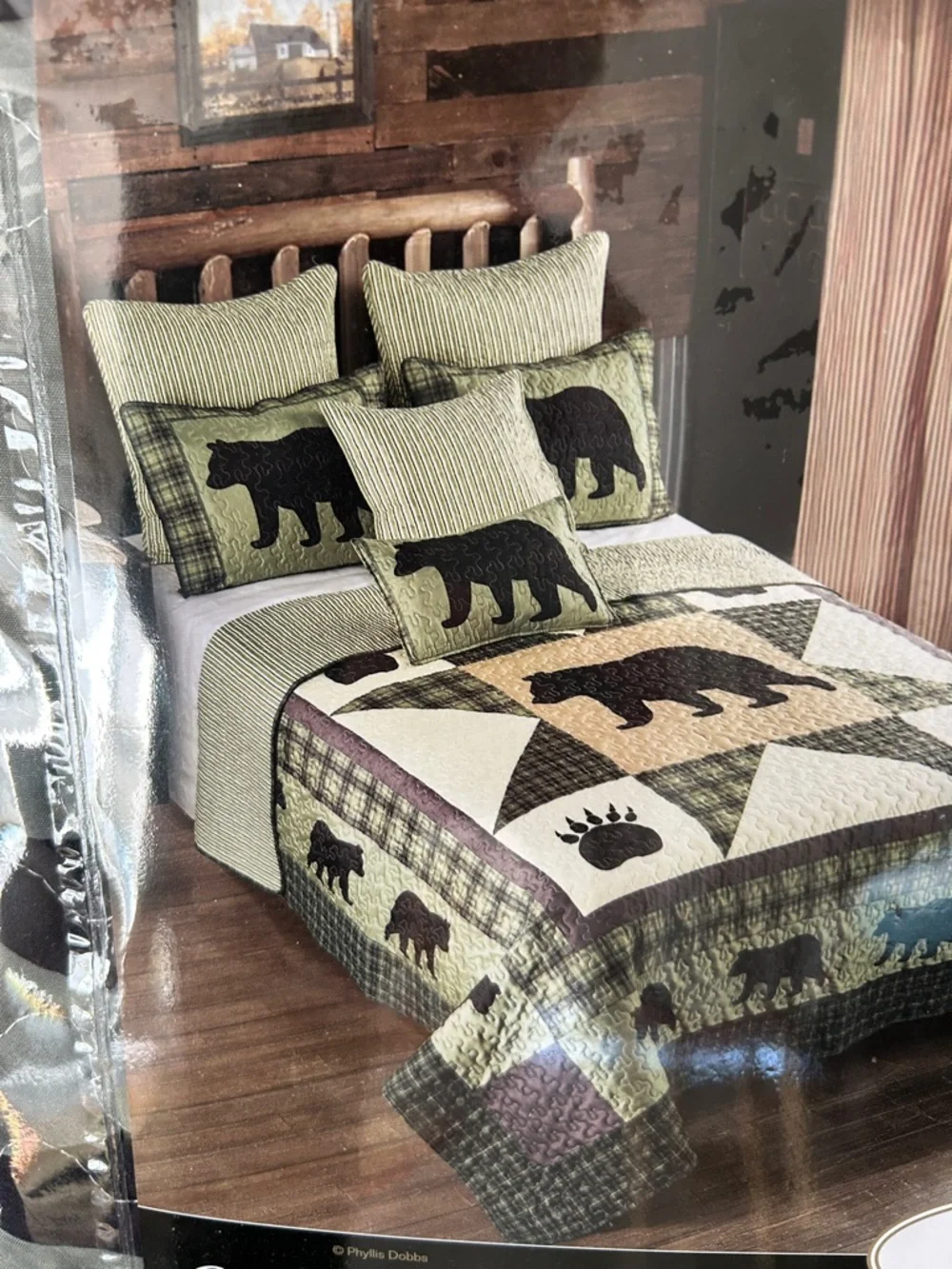 Virah Bella Bear Star Lightweight 3Piece King Quilt Set